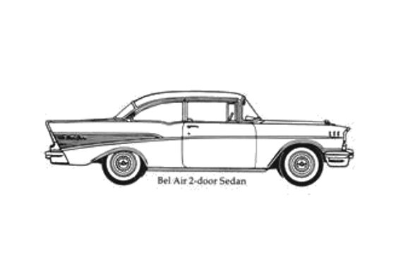 50s Chevy Bel Air Line Diagram How To Draw A 1957 Chevrolet